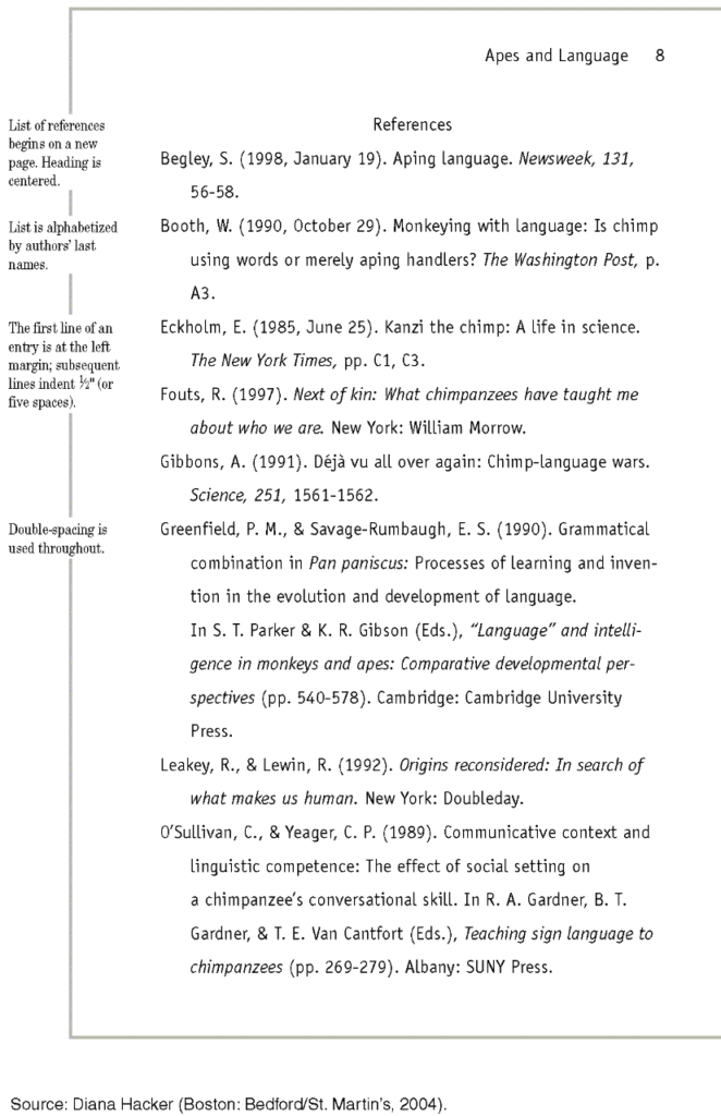 APA College essay format example 3