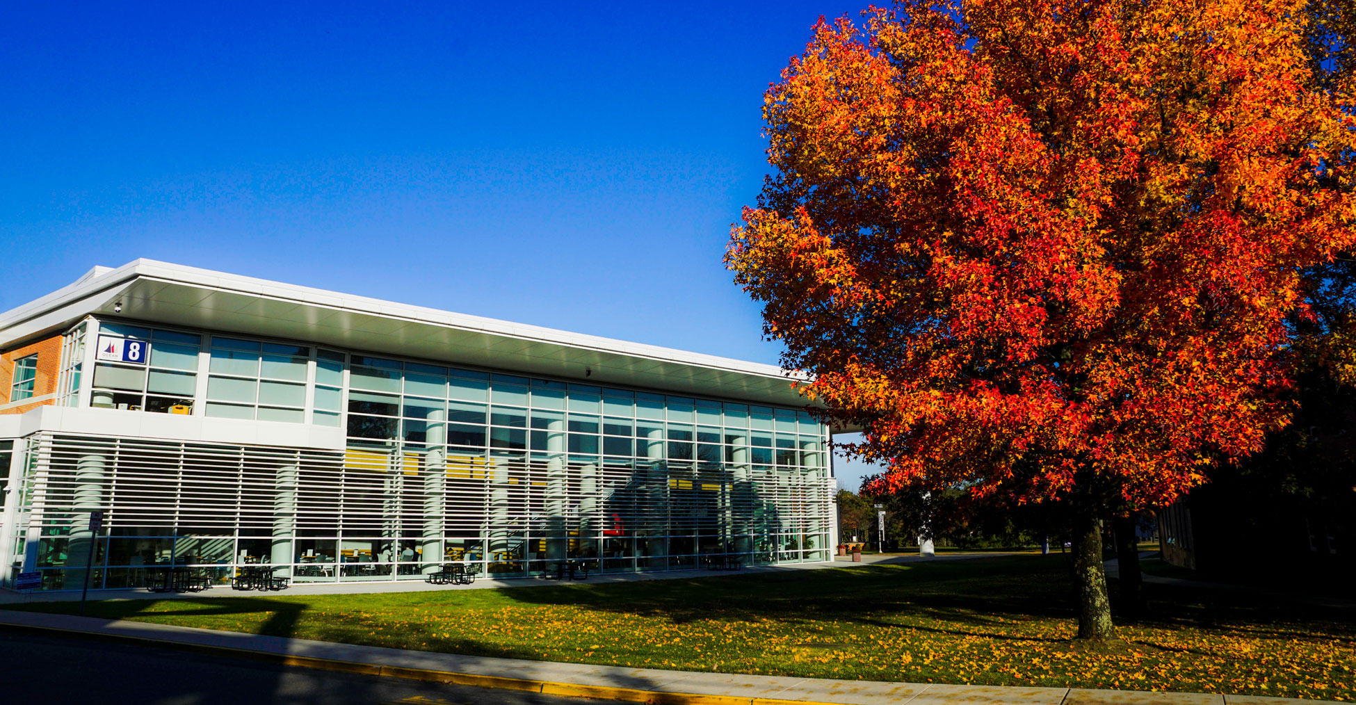 OCC Student center in the fall