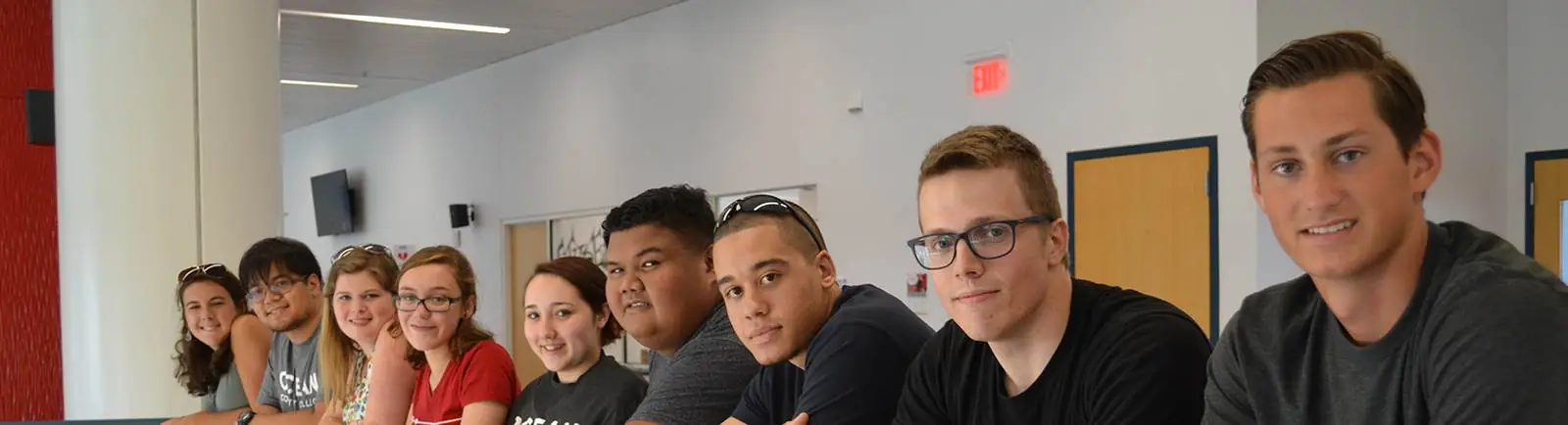 Group of students smiling at the camera