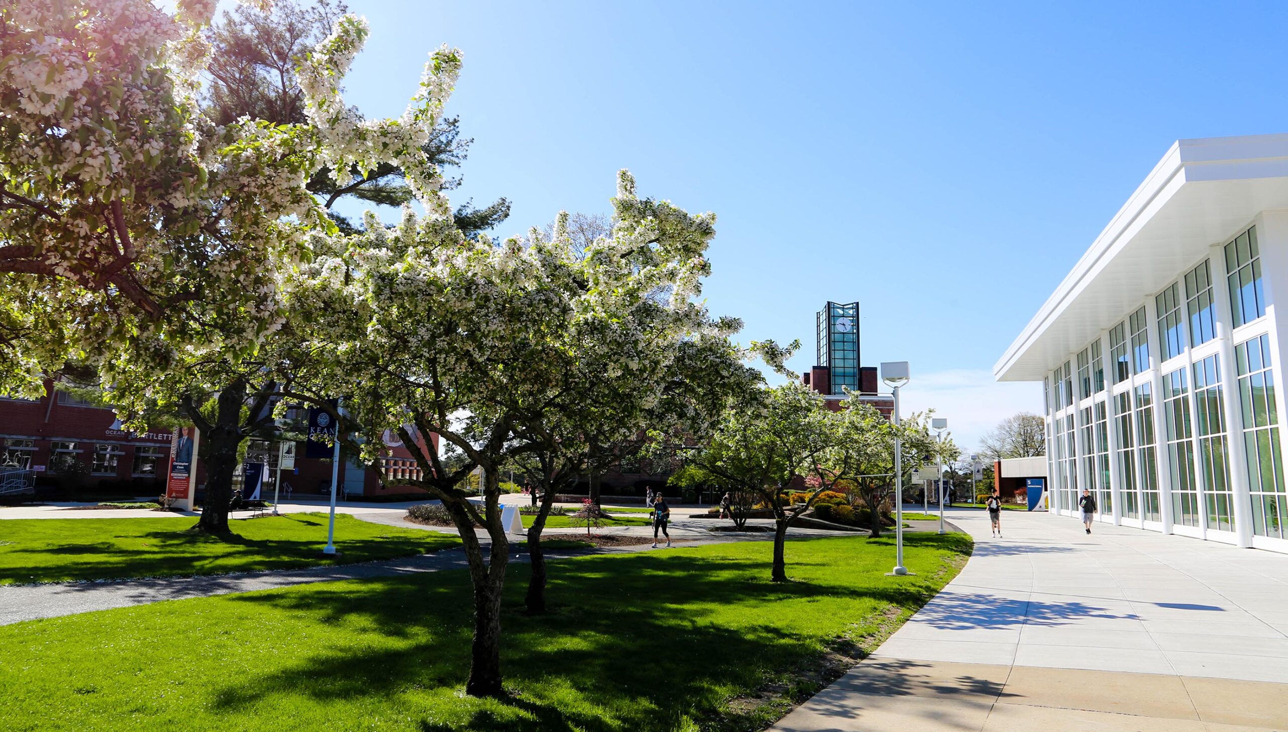 ocean county campus featuring instructional building and clocktower