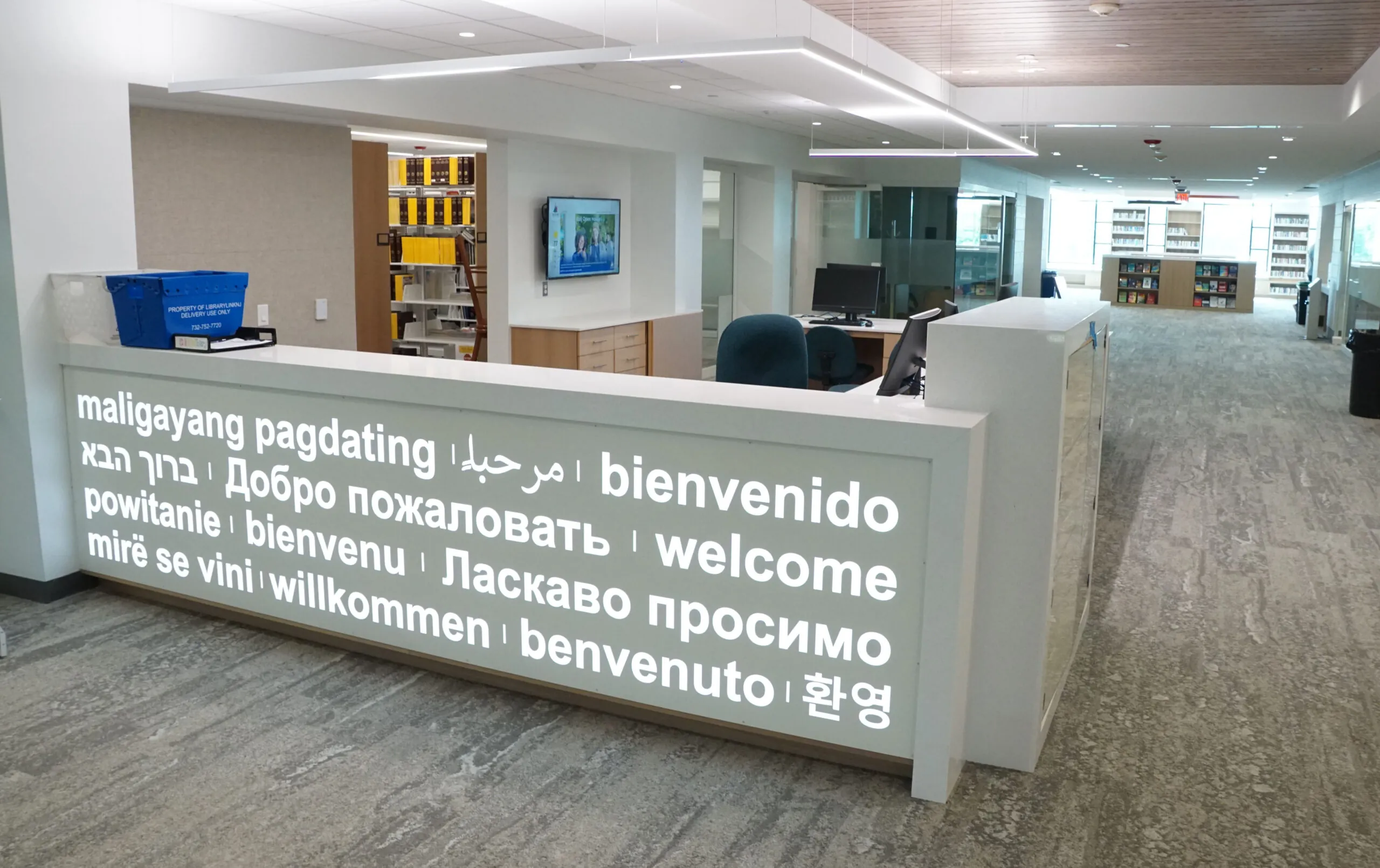 Image of library access services desk