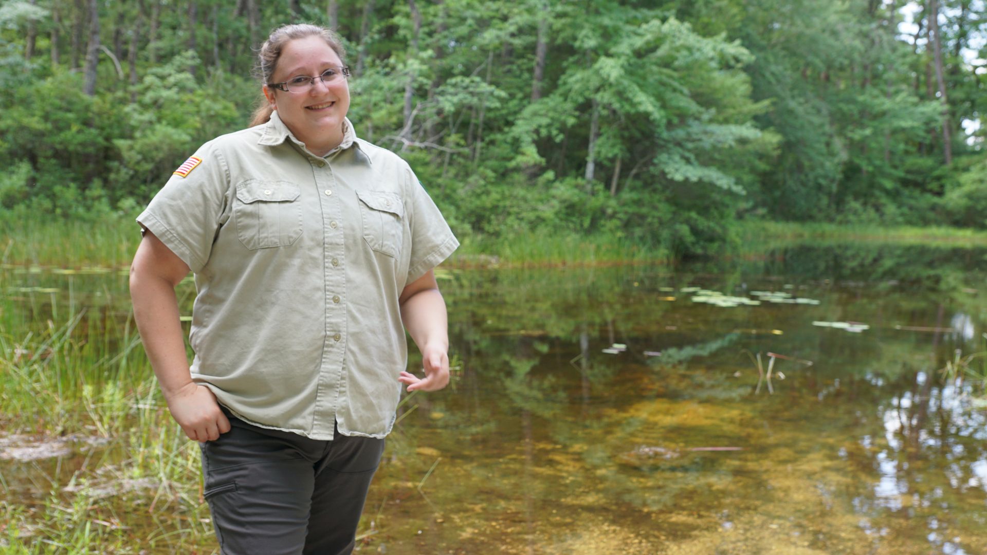 Meghan Yovankin standing outside